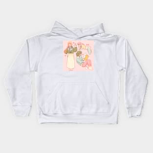 Pink girlies Kids Hoodie